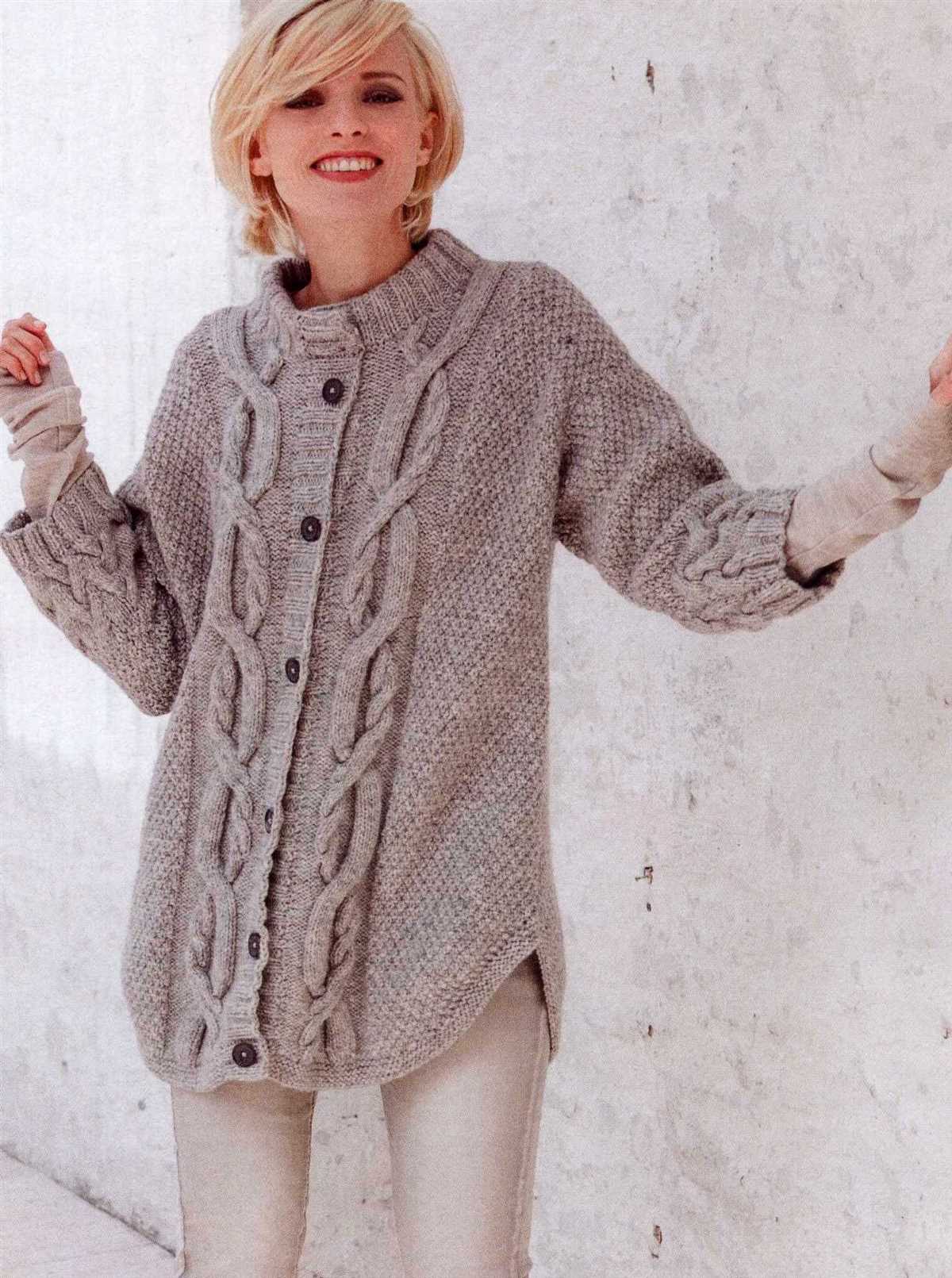 Knitted cardigan pattern