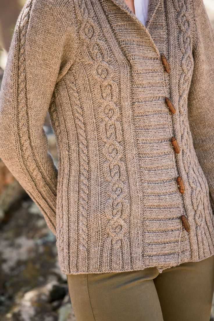 Knitted cardigan pattern