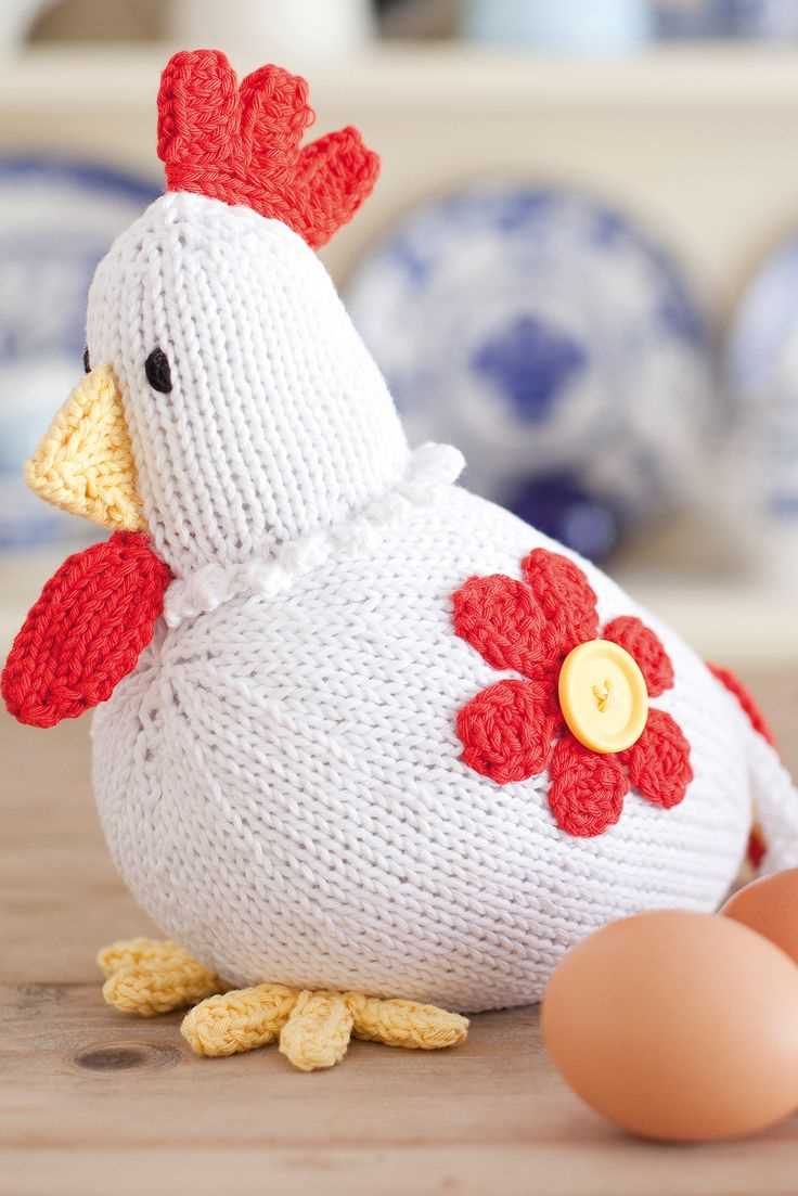 Knitted chick pattern