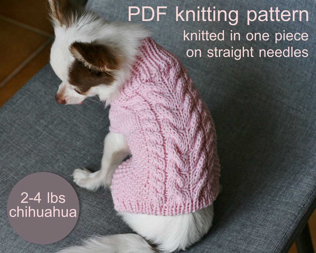 Knitted chihuahua sweater patterns