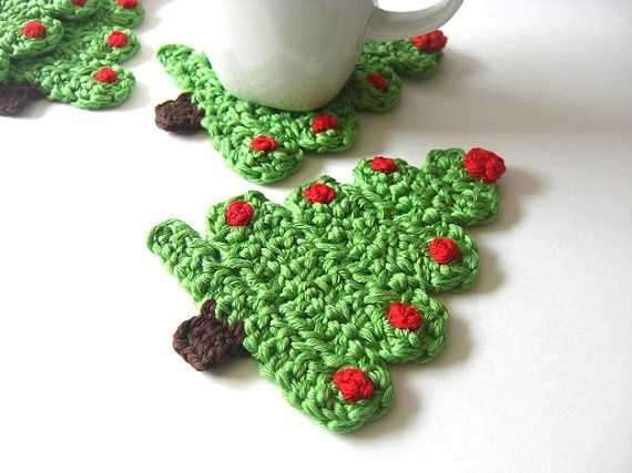 Knitted christmas coaster patterns