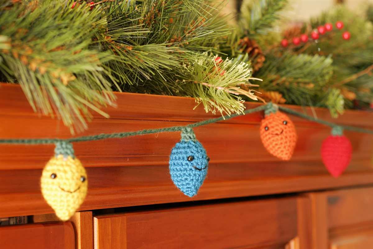 Knitted christmas lights free pattern