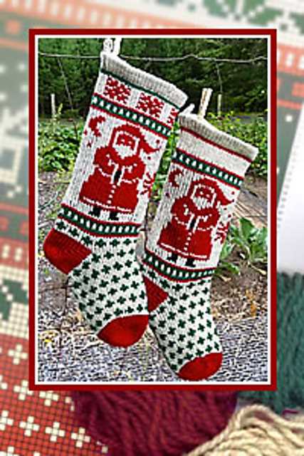Knitted christmas stocking kits patterns