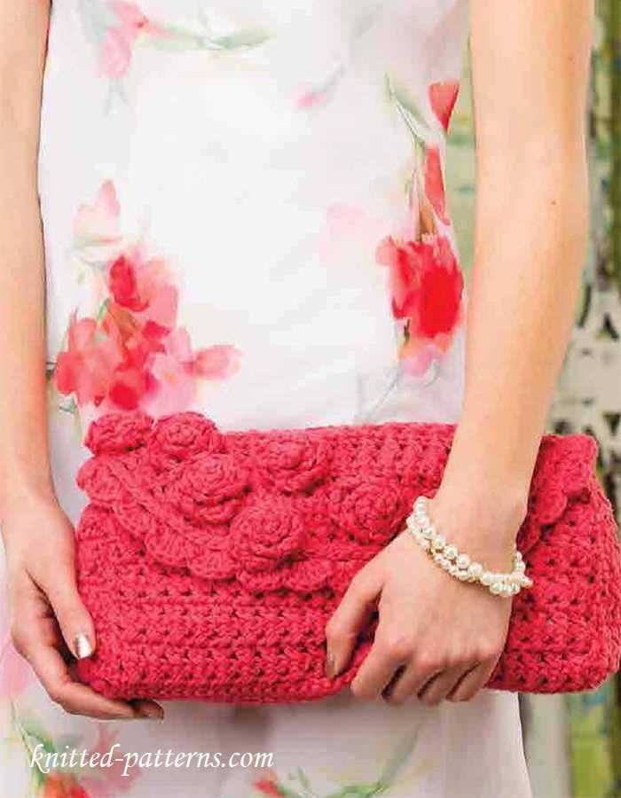 Knitted clutch purse pattern