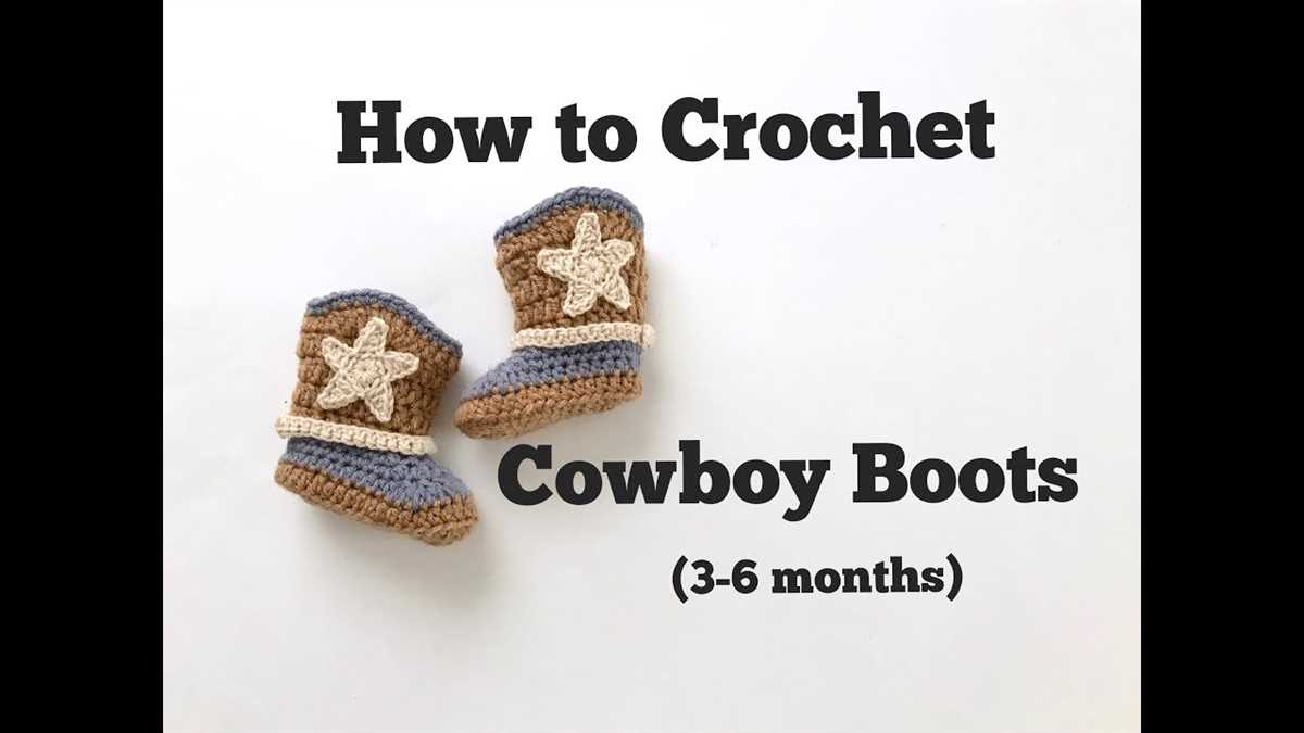 Knitted cowboy booties pattern free