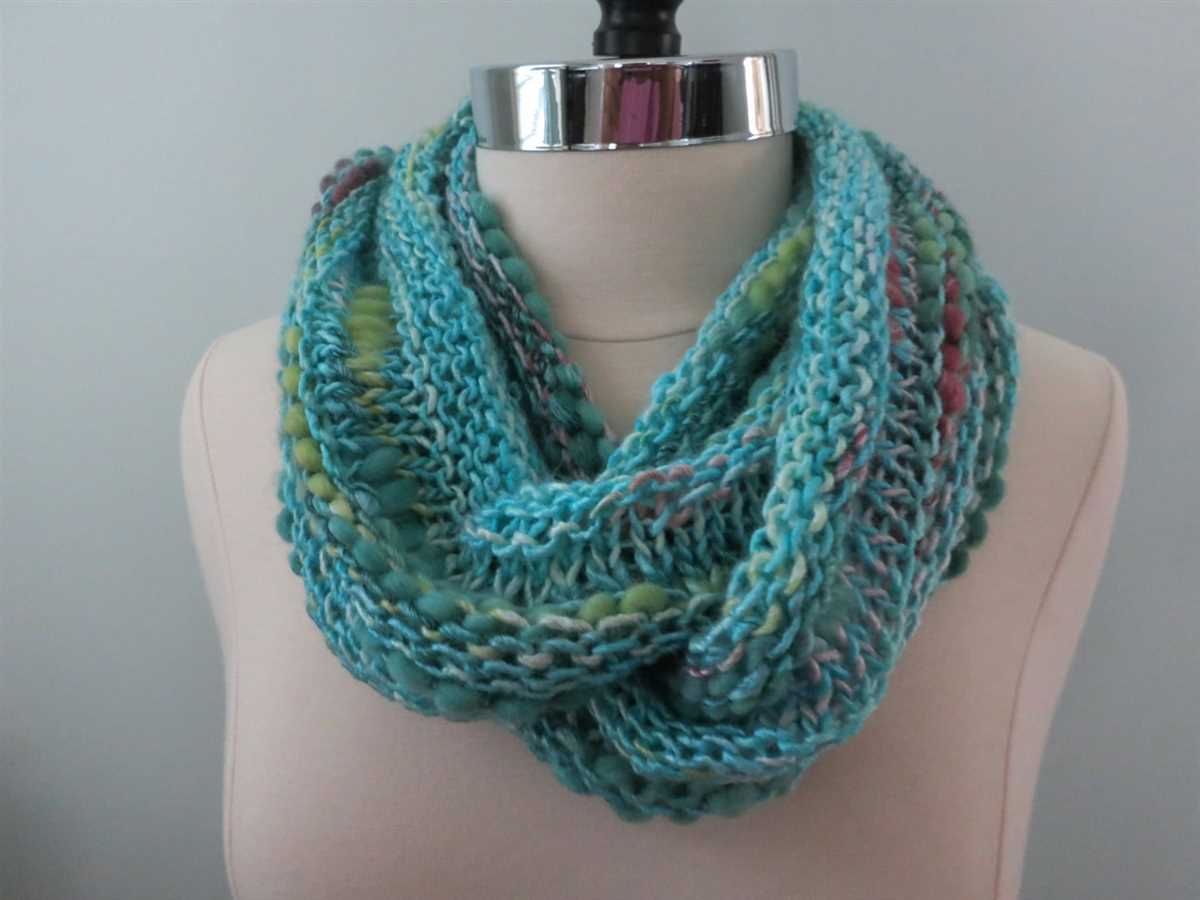 Knitted cowl pattern on circular needles