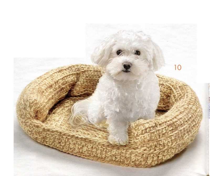 Knitted dog bed pattern