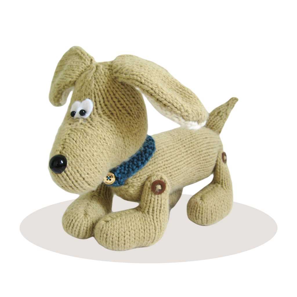 Knitted dog pattern