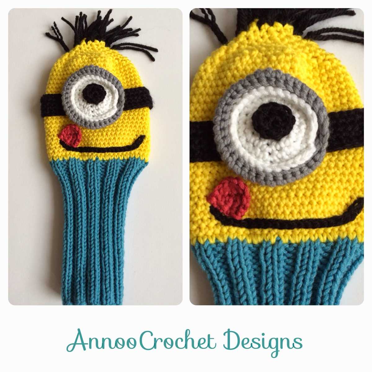 Knitted golf club covers pattern free