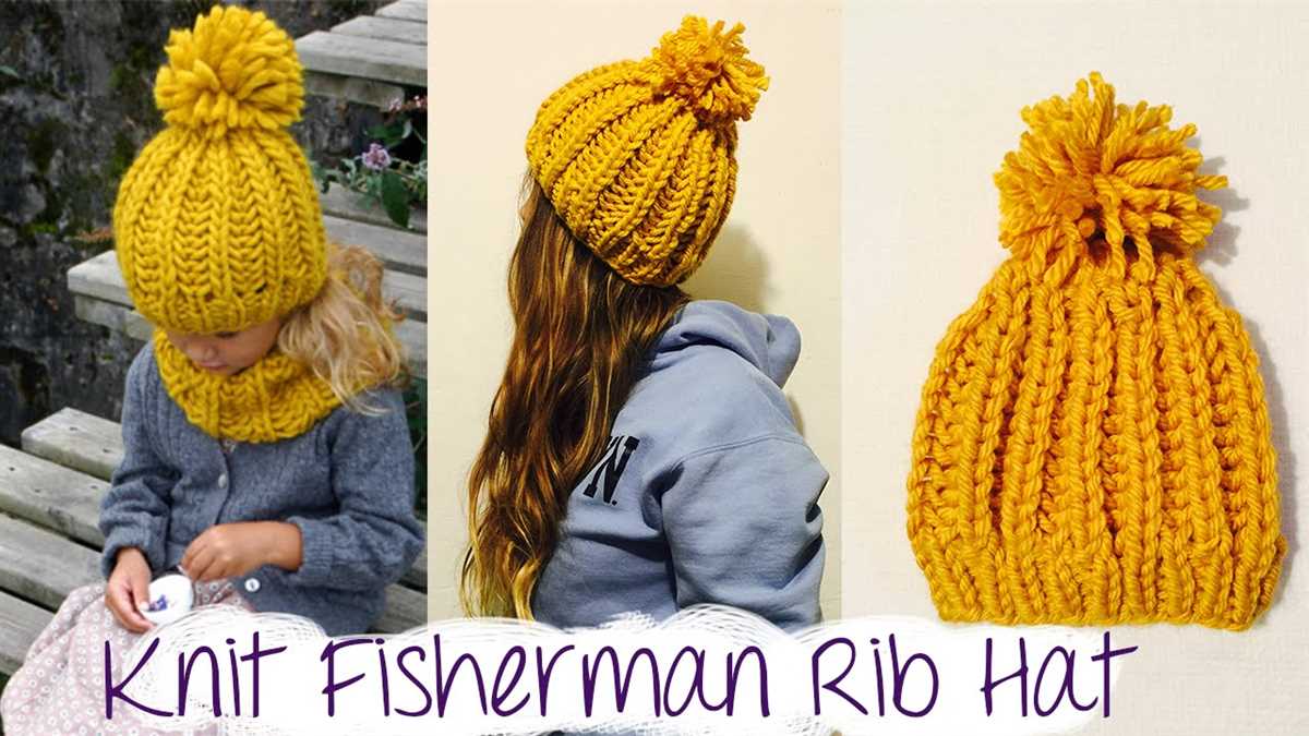 Knitted hat patterns using chunky yarn