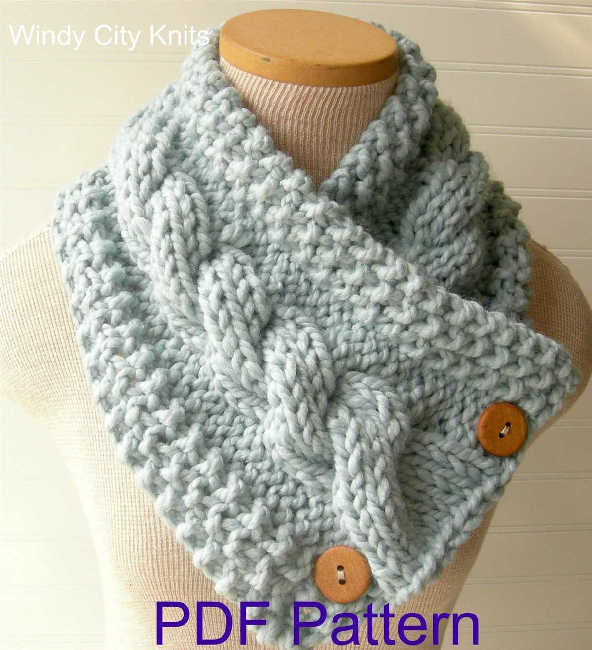 Knitted headscarf pattern