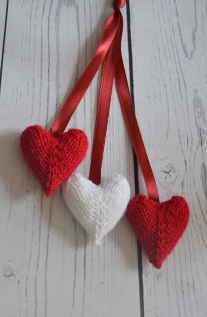 Knitted hearts free patterns