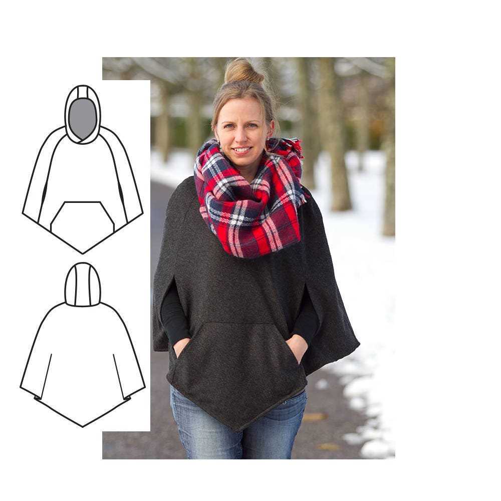 Knitted hooded cape pattern free