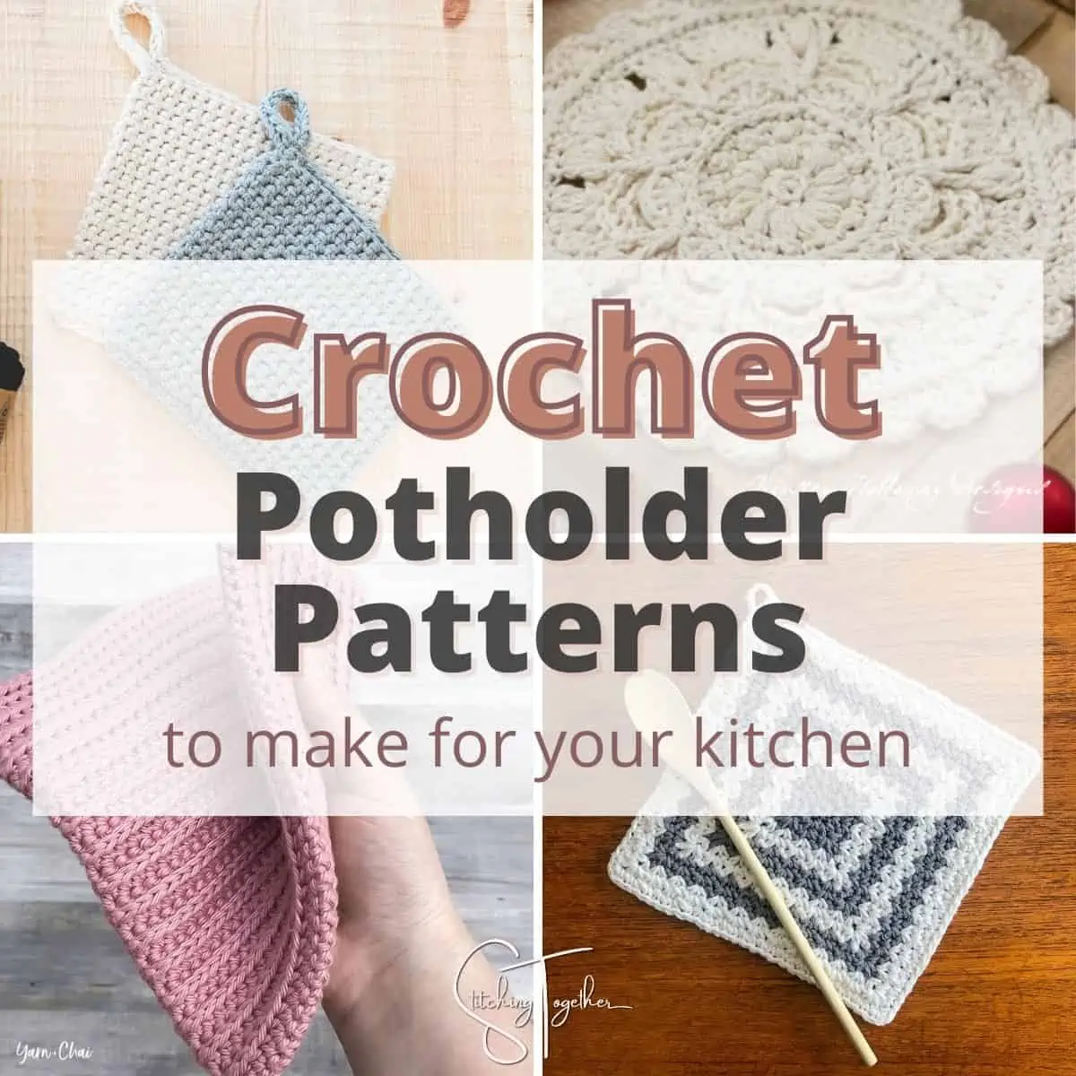 Knitted hot bowl holder pattern