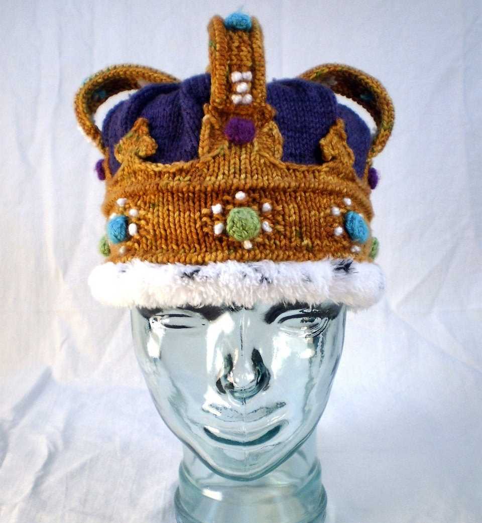 Knitted lion hat pattern