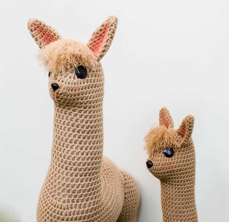 Knitted llama pattern