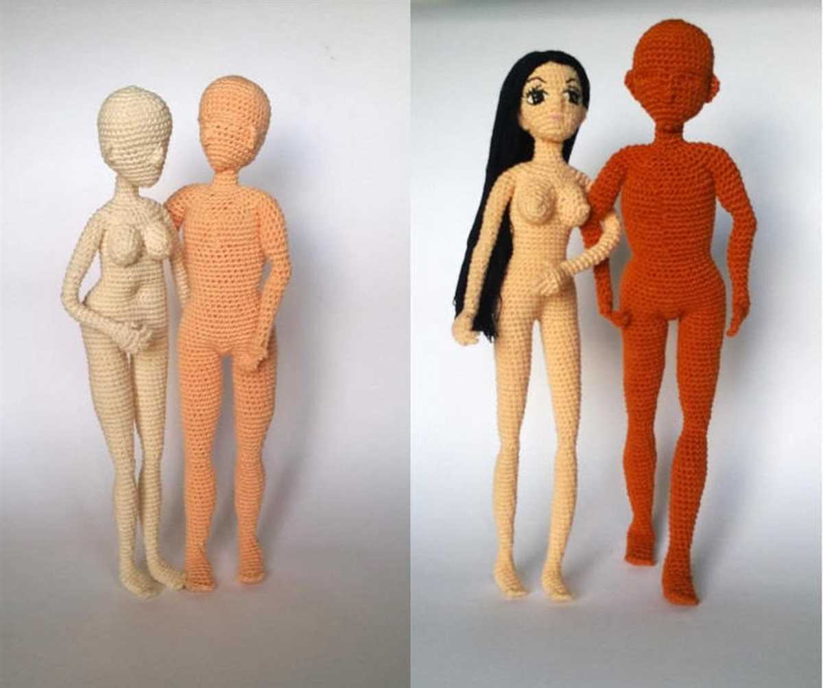 Knitted man doll pattern