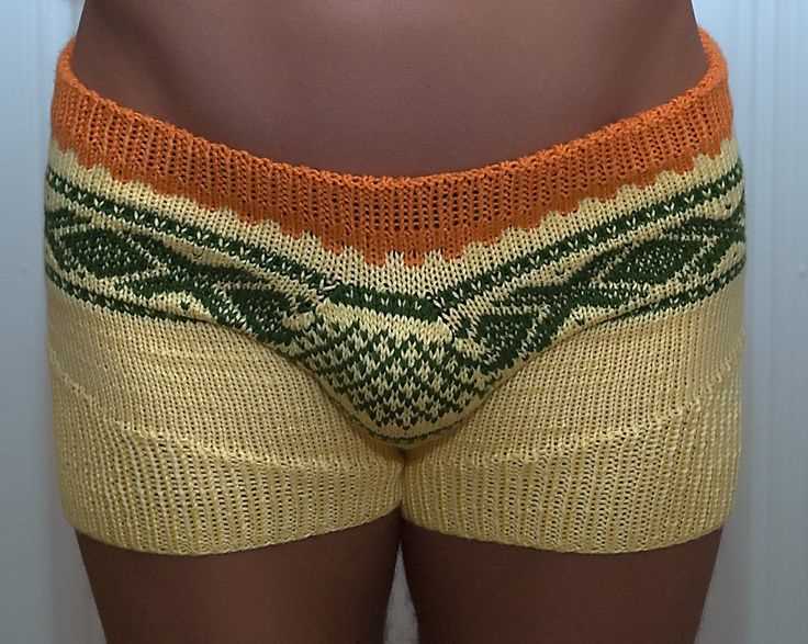 Knitted mens shorts pattern