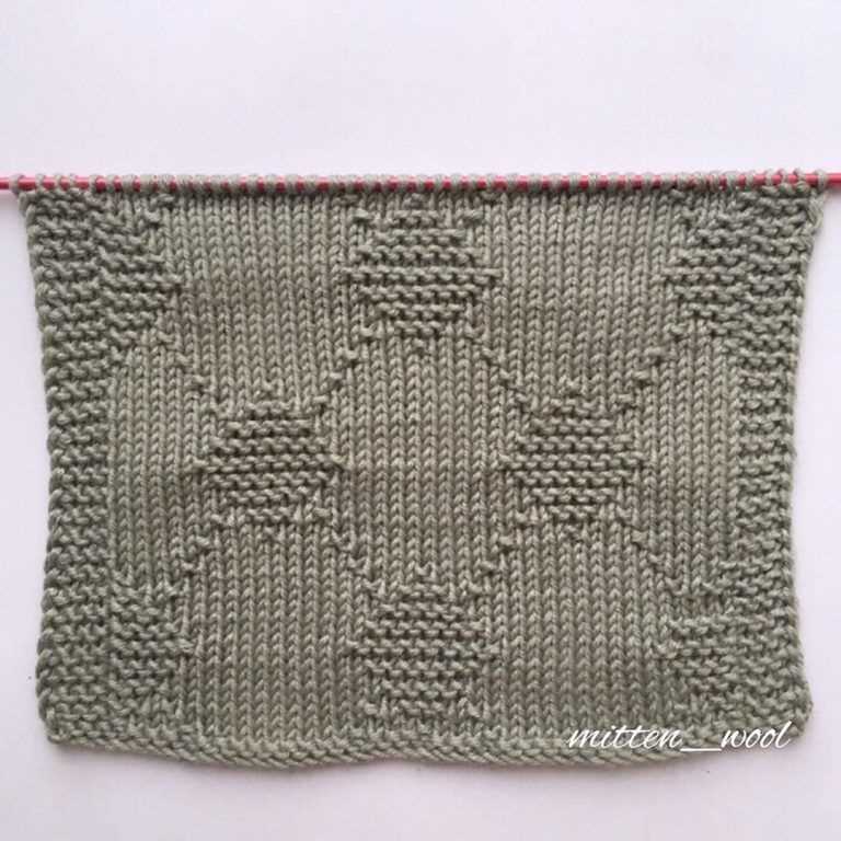 Knitted moss stitch dishcloth pattern