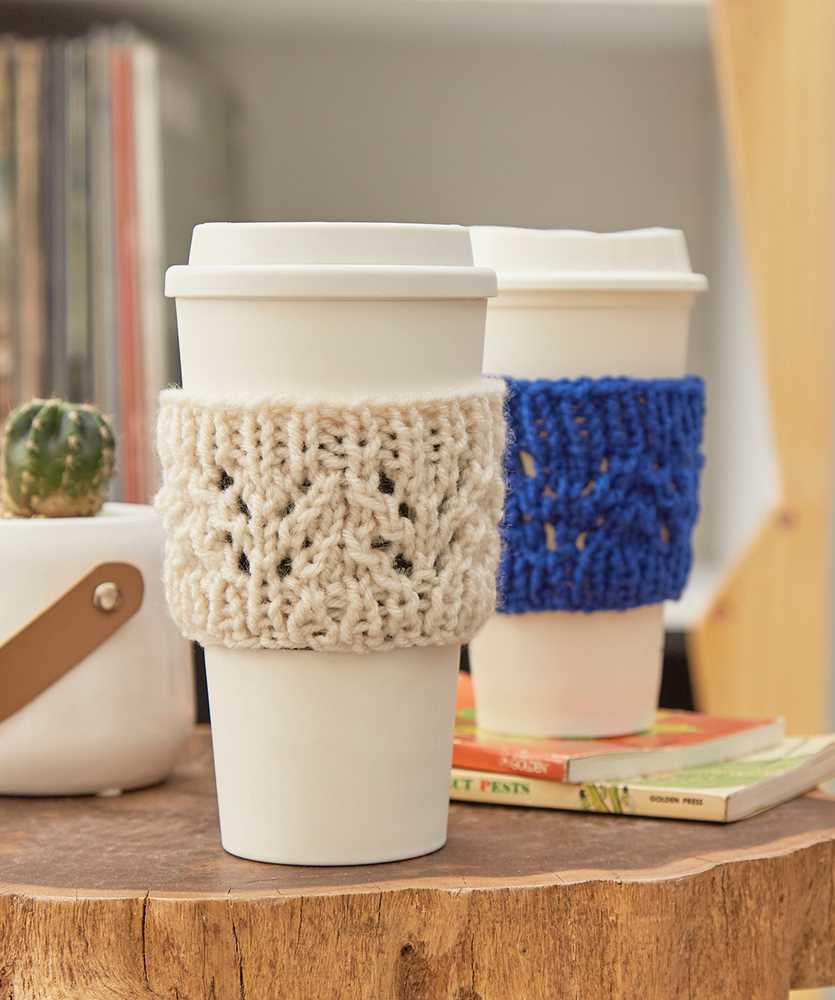 Knitted mug cosy pattern