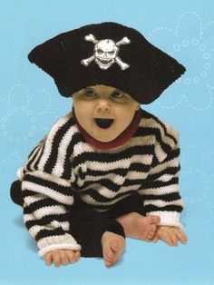 Knitted pirate hat pattern