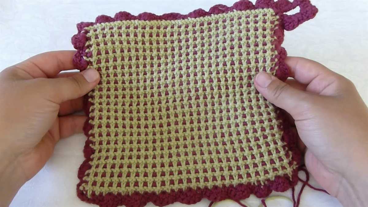 Knitted pot holder patterns free
