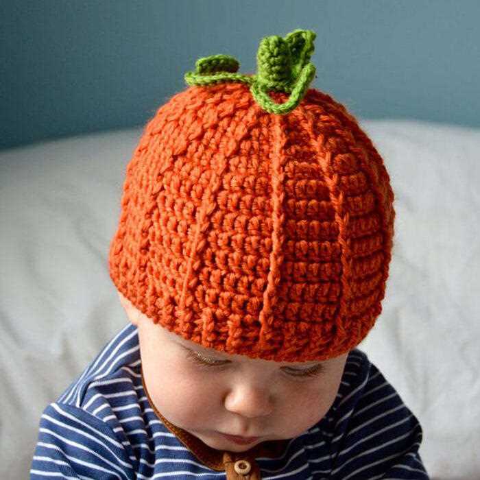Knitted pumpkin hat pattern