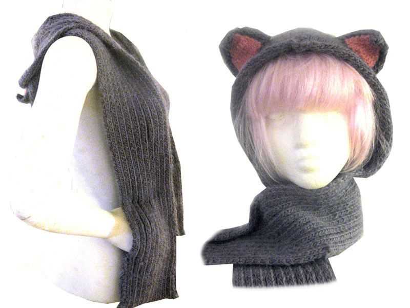 Knitted scarf with pockets free pattern