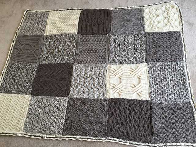 Knitted squares blanket pattern free