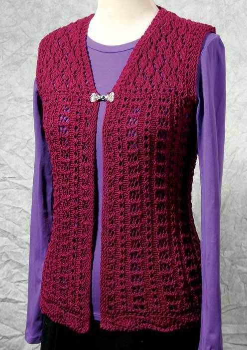 Knitted vest patterns for ladies