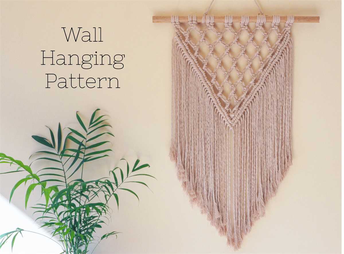 Knitted wall hanging patterns