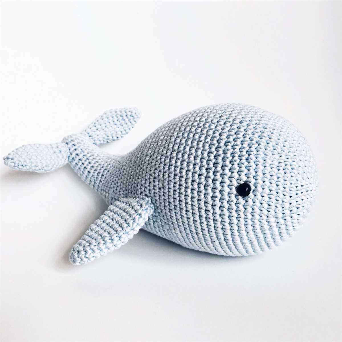 Knitted whale toy pattern