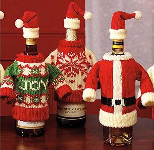 Knitted wine bottle toppers patterns