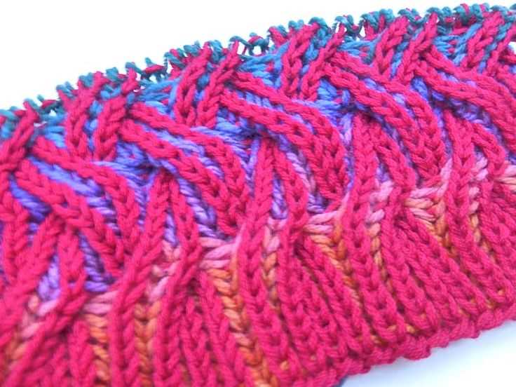 Knitting 2 color patterns