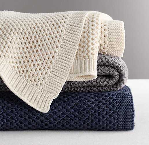 Knitting baby blanket pattern