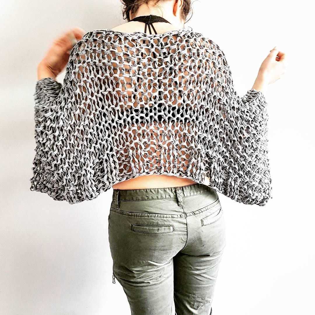 Knitting cropped sweater pattern