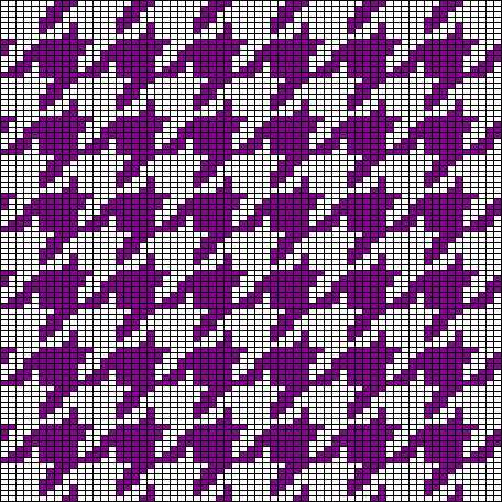 Knitting houndstooth pattern