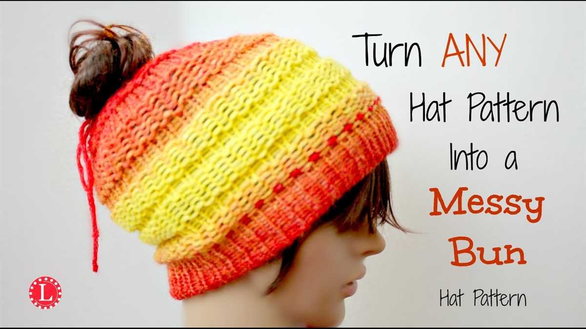 Knitting in the round hat pattern