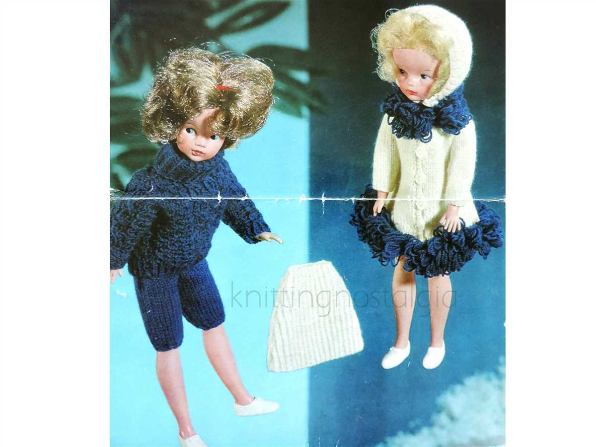 Knitting pattern for 12 inch doll