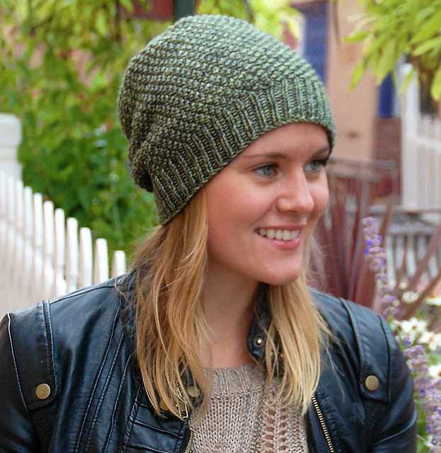 Knitting pattern for a beanie hat