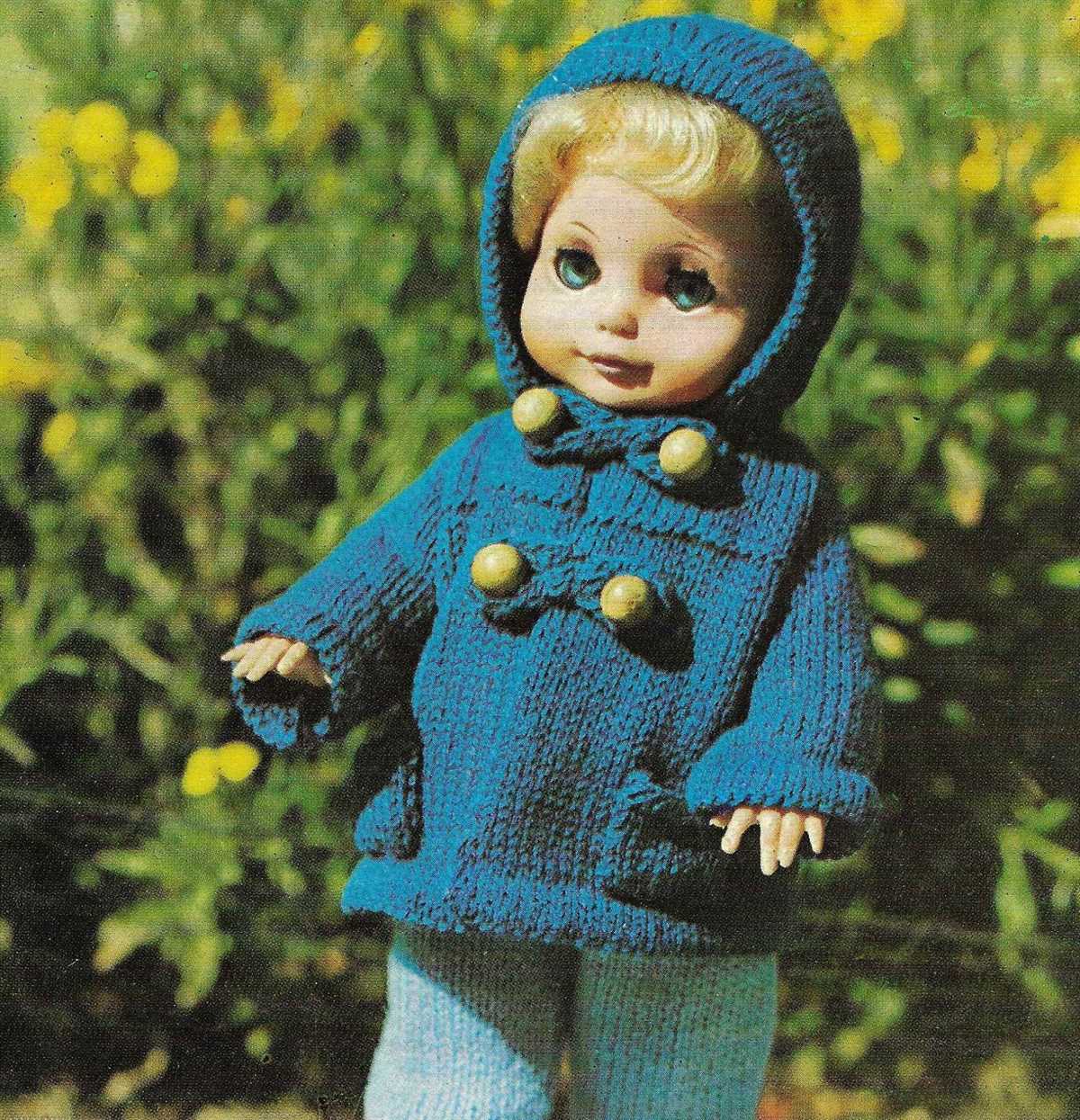 Knitting pattern for doll sweater