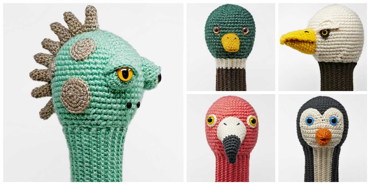 Knitting pattern for golf club covers