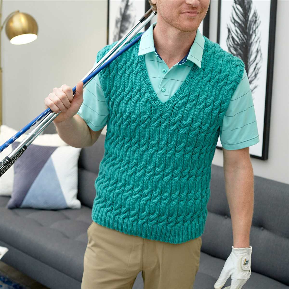 Knitting pattern for men's vest free