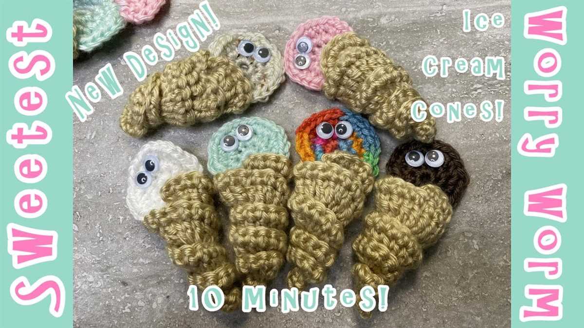 Knitting pattern for worry worms