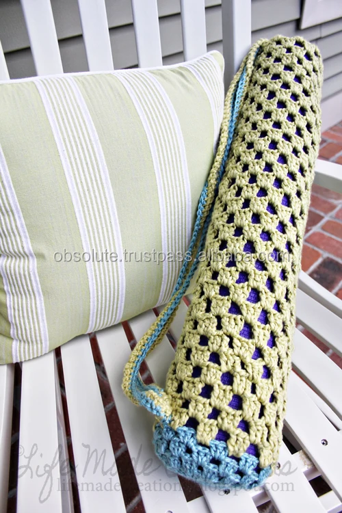 Knitting pattern for yoga mat bag