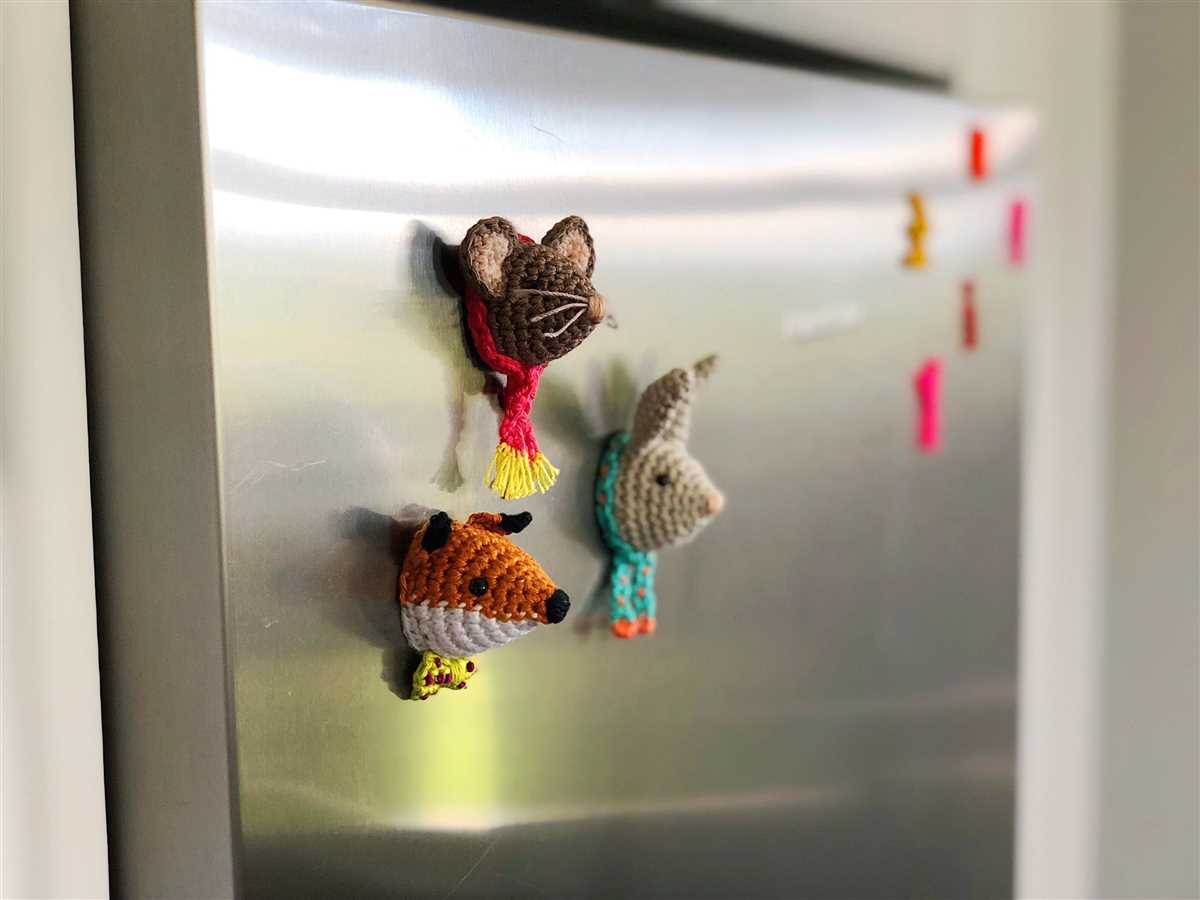 Knitting pattern magnets
