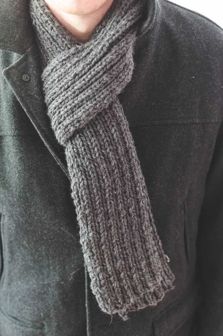 Knitting pattern mens scarf easy