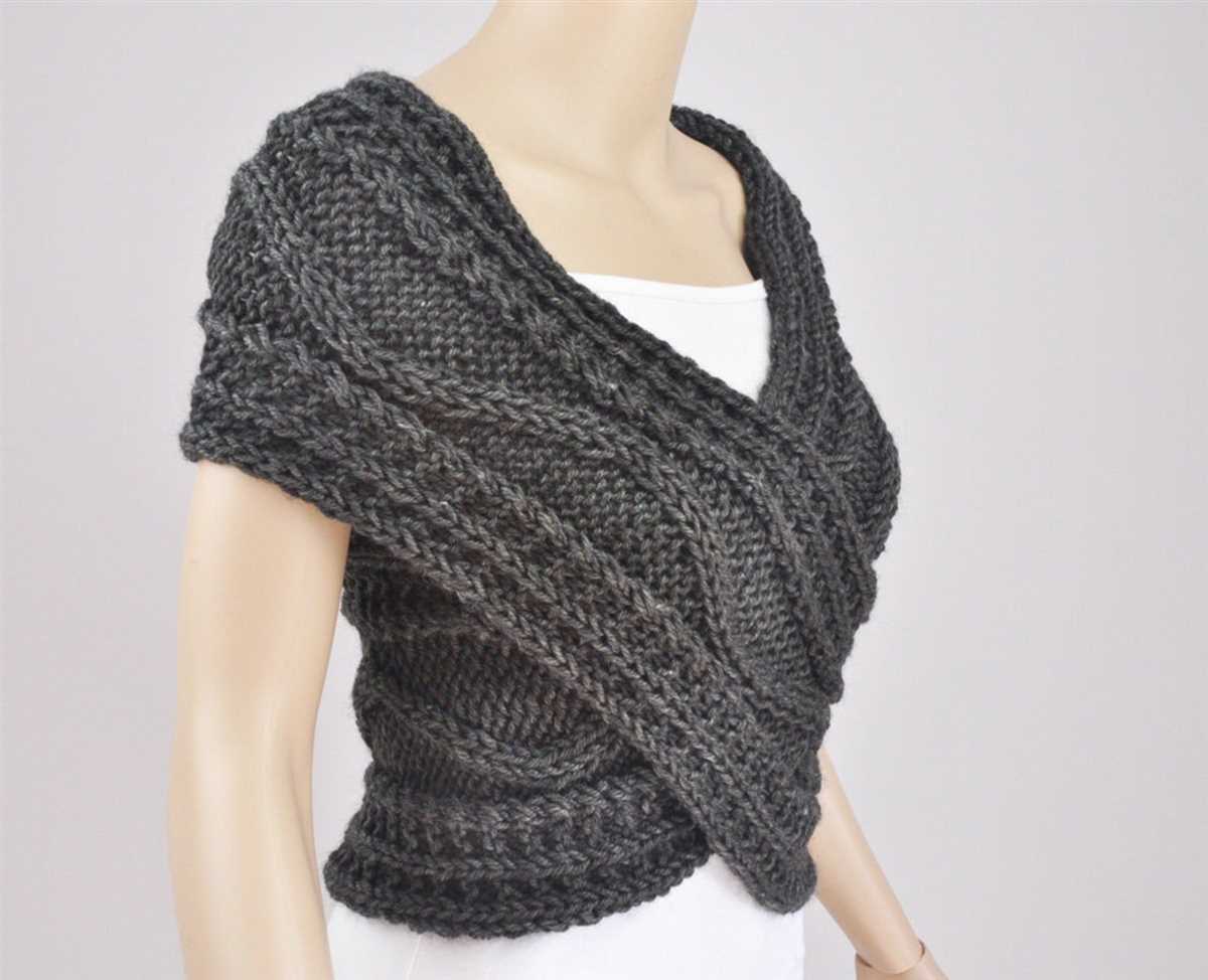 Knitting pattern shrug