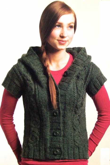Knitting pattern vest bulky yarn