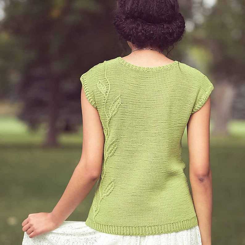Knitting patterns cotton summer tops